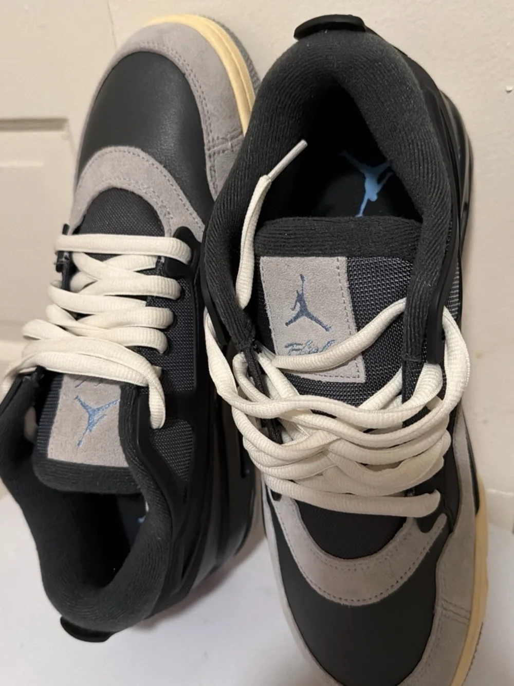 Jordan Men’s Black, Gray & Cream Sneakers